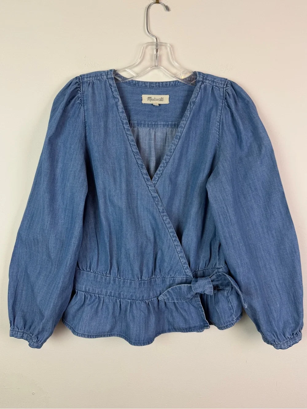 Madewell denim puff
